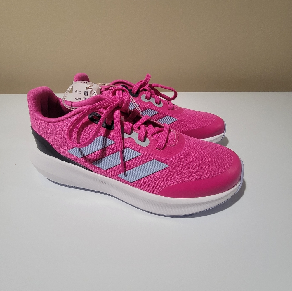 Adidas RunFalcon 3.0 K Barbie Pink Running Sneakers Size 3 NWT